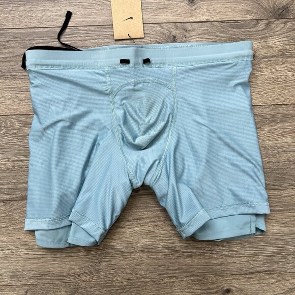 Nike Running Shorts Size XL Mens Dri Fit Stride 5" 2 in 1 Turquoise Teal $65 - Picture 9 of 12